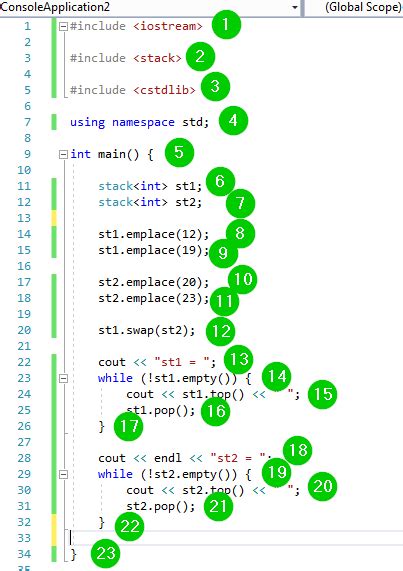 stl stack example c maximum of element.